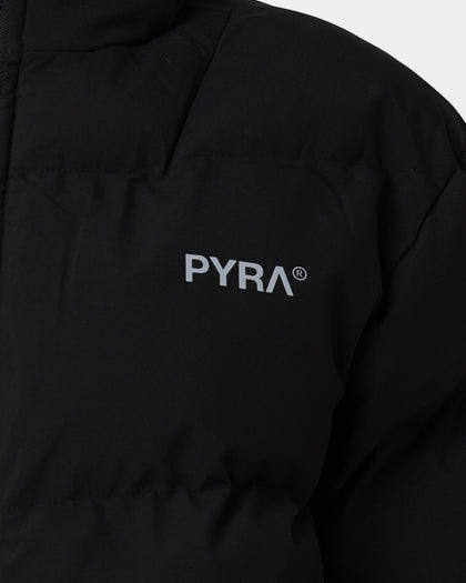 PYRA Sherpa Puffa Jacket Black/White