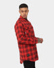 Saint Morta Flow Long Sleeve Flannel Shirt Red/Black