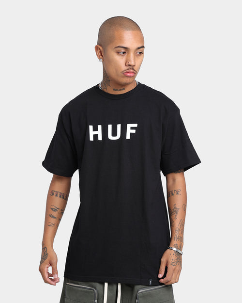 HUF Essentials OG Logo S/S Tee Black