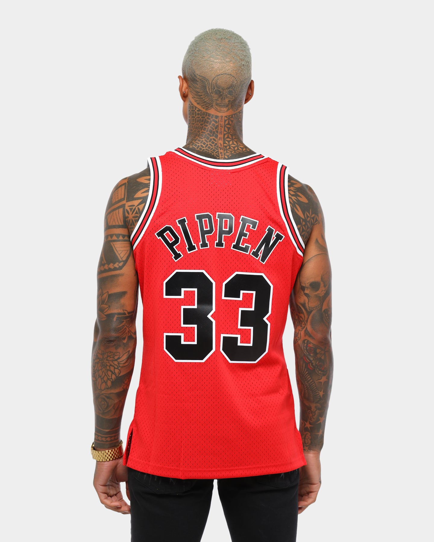 ウェア NBA BULLS PIPPEN 33 Australia shop Scottie Pippen 97-98 Hardwood Classic Swingman NBA Jersey - Mens