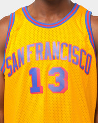 Mitchell & Ness Golden State Warriors Wilt Chamberlain #13 Swingman Jersey Yellow