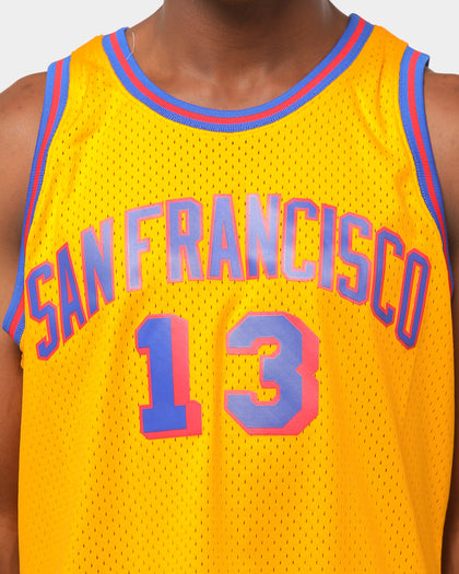 Mitchell & Ness Golden State Warriors Wilt Chamberlain #13 Swingman Jersey Yellow