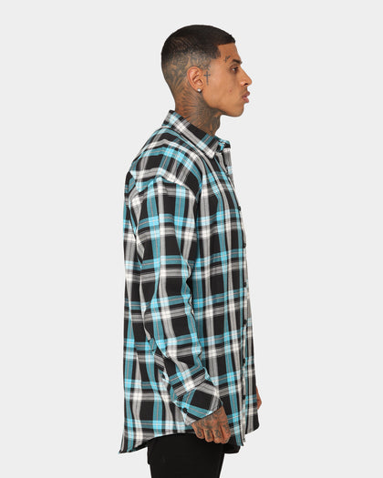 Saint Morta Prima Flannel Shirt Cyan