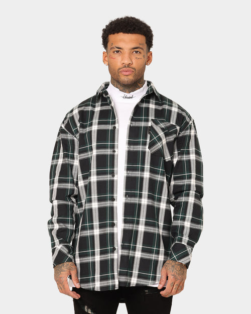 Saint Morta Prima Long Sleeve Flannel Shirt Stadium Green