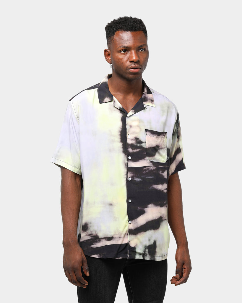 Stussy Men's Neon Dye Short Sleeve Shirt Black | Culture Kings
