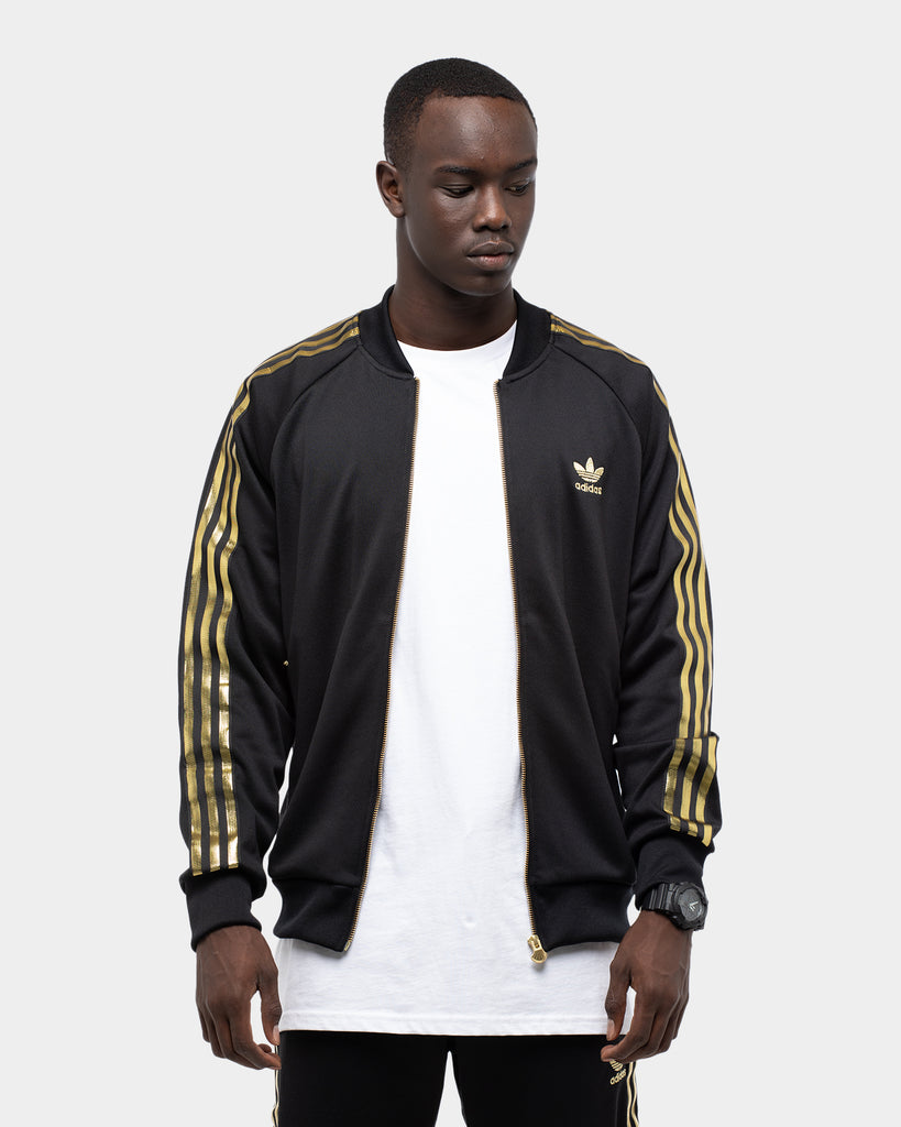 Adidas Men's SST 24K Track Top Black/Gold | Culture Kings