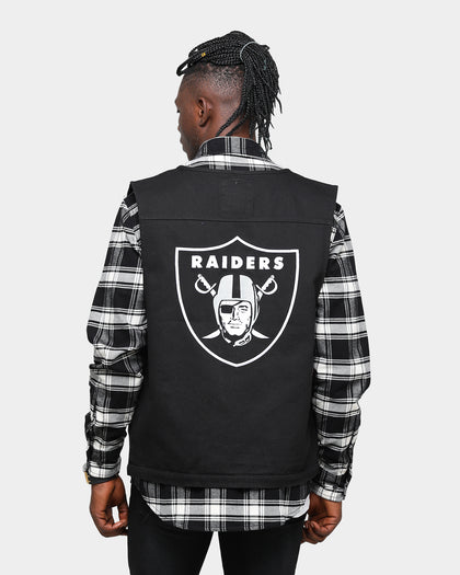 Majestic Athletic Raiders Denim Vest Black