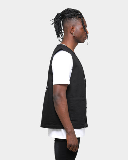 Majestic Athletic Raiders Denim Vest Black