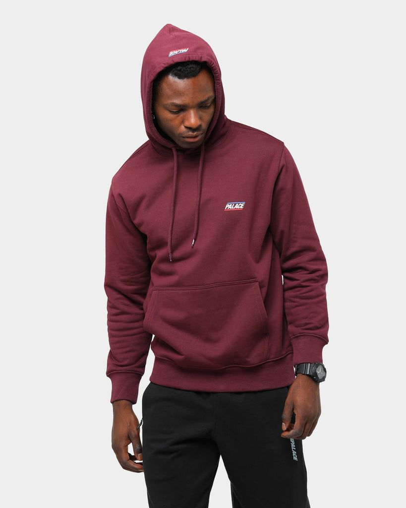 Palace Men's Basically A Hoodie Burgundy | Culture Kings