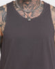 EN ES Service Tall Singlet Charcoal
