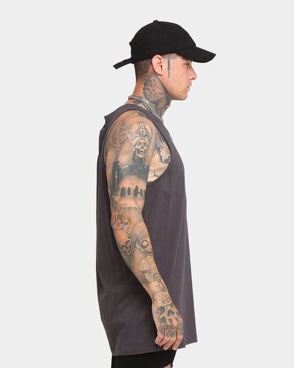 EN ES Service Tall Singlet Charcoal