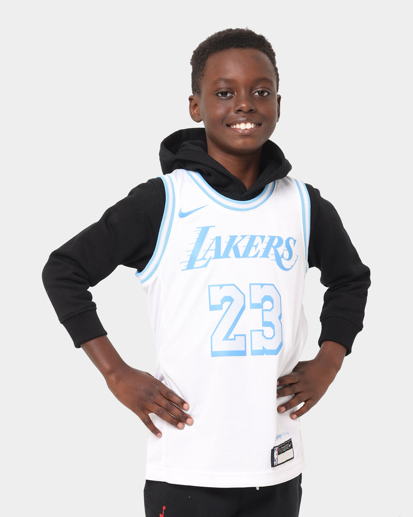 Nike Kid's LeBron James Los Angeles Lakers City Edition Swingman Jerse ...