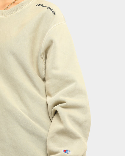 Champion Rev Weave Multi Script Crew American Khaki