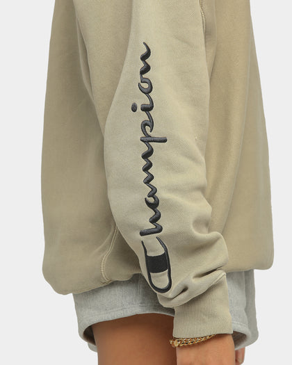 Champion Rev Weave Multi Script Crew American Khaki