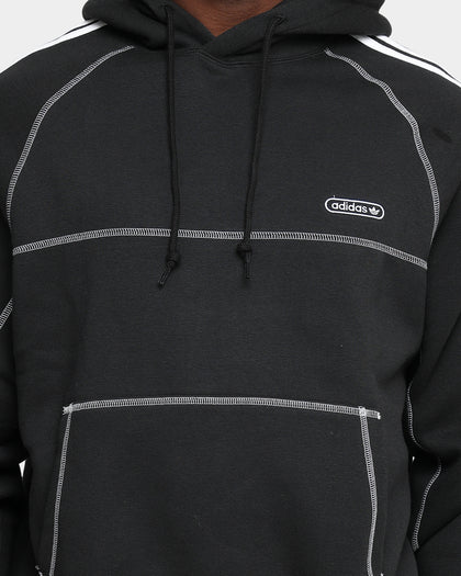 Adidas Contrast Stitch Hoodie Black