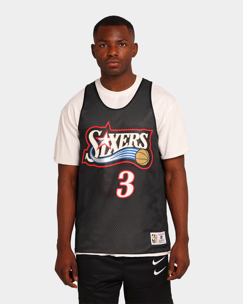 Mitchell & Ness Philadelphia 76ers REV Mesh Iverson #96 Tank Black