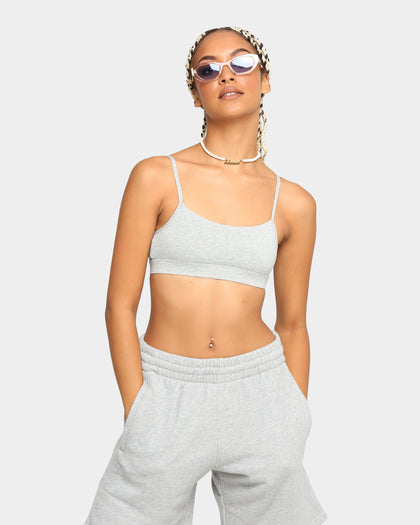 EN ES Women's Easy Wear Bralette Grey Marle