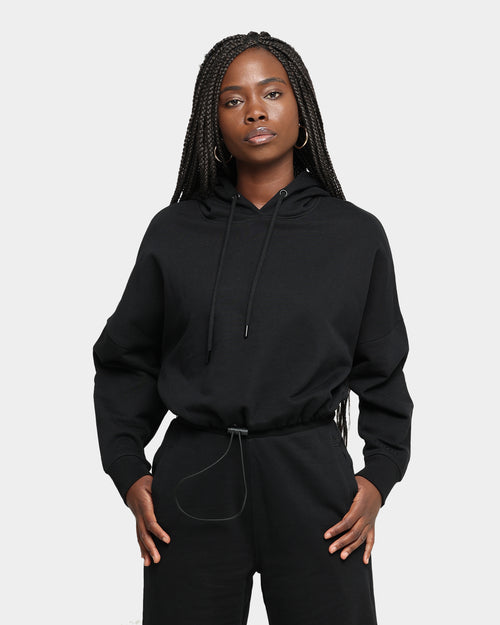 EN ES Women's Social Grace Cropped Hoodie Black