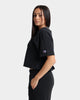 Champion Women's Vintage Dye Crop T-Shirt Black