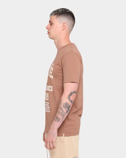Carre CDG Classique Short Sleeve T-Shirt Brown