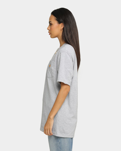 Carhartt Men's Carhartt Pocket Short Sleeve T-Shirt Heather Grey