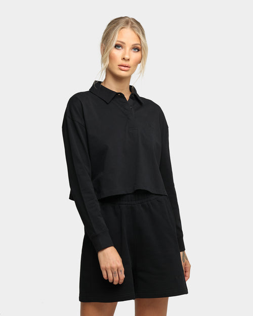 EN ES Women's Endless Rugby Top Black