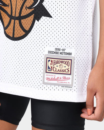 Mitchell & Ness Atlanta Hawks Dikembe Mutombo '96-'97 NBA Swingman Jersey White