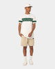 Carré Panneau T-Shirt Off White/Green