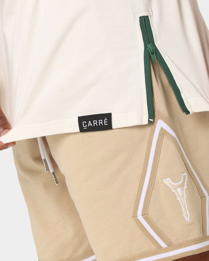 Carré Panneau T-Shirt Off White/Green