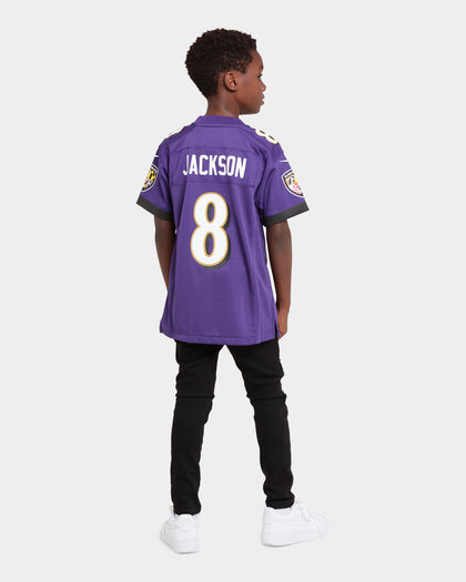 Nike Kid's Baltimore Ravens Lamar Jackson #8 NFL Game Jersey New Orchid