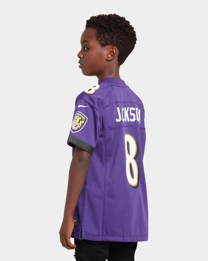 Nike Kid's Baltimore Ravens Lamar Jackson #8 NFL Game Jersey New Orchid