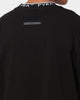 PYRA Jacquard Neck T-Shirt Black/White