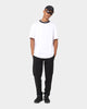 PYRA Jacquard Neck T-Shirt White/Black