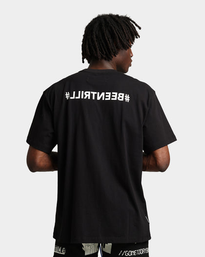BEENTRILL Backwards Short Sleeve T-Shirt Black