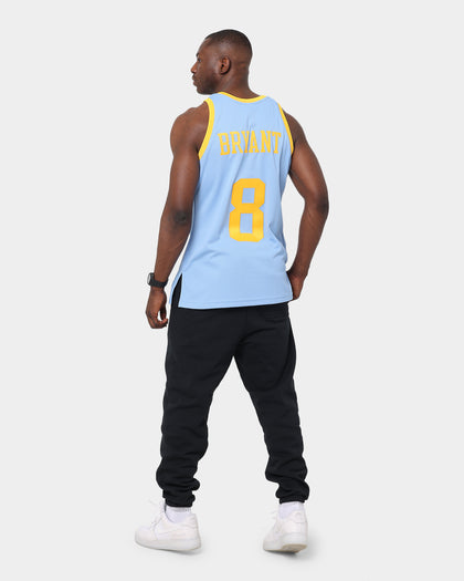 Mitchell & Ness Los Angeles Lakers Kobe Bryant '01-'02 #8 Hardwood Classics Throwback Authentic Jersey Blue