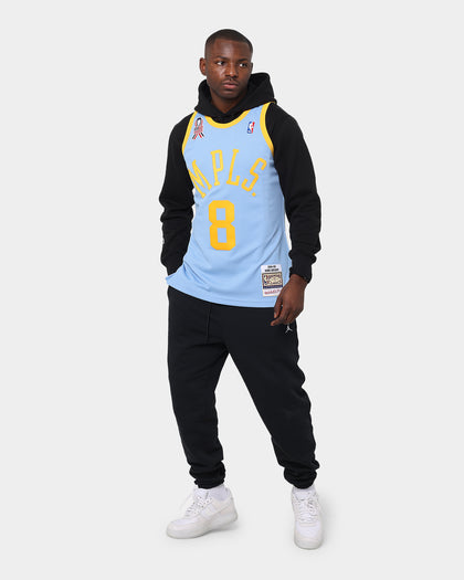 Mitchell & Ness Los Angeles Lakers Kobe Bryant '01-'02 #8 Hardwood Classics Throwback Authentic Jersey Blue