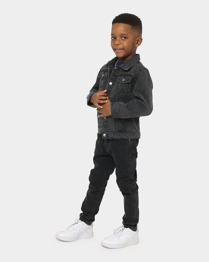 EN ES Kids' Realist Denim Jacket Black Wash