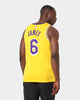 Nike Los Angeles Lakers LeBron James #6 Icon Swingman Jersey Yellow/Amarillo/Purple