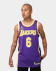 Jordan Los Angeles Lakers LeBron James #6 Statement Jersey Field Purple