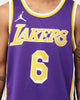 Jordan Los Angeles Lakers LeBron James #6 Statement Jersey Field Purple