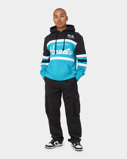 Mitchell & Ness Charlotte Hornets Head Coach Hoodie Teal