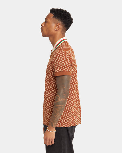 XXIII Printed Polo Brown