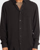 XXIII Crete Long Sleeve Button Up Shirt Black