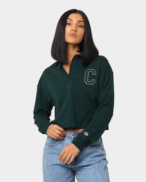 Champion Women's Heritage Varsity Polo Shirt Mid Field