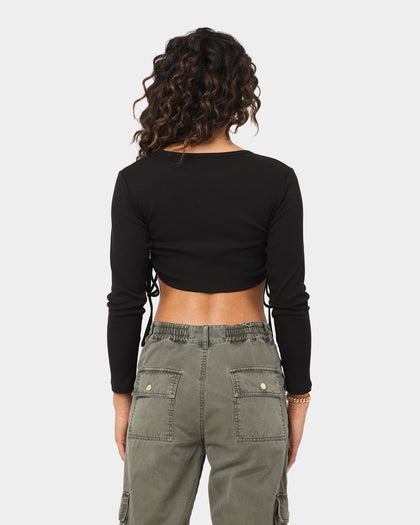 EN ES Women's Shuffle Long Sleeve Top Black