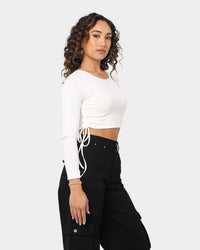 EN ES Women's Shuffle Long Sleeve Top White