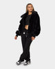 XXIII Baller Fur Jacket Black