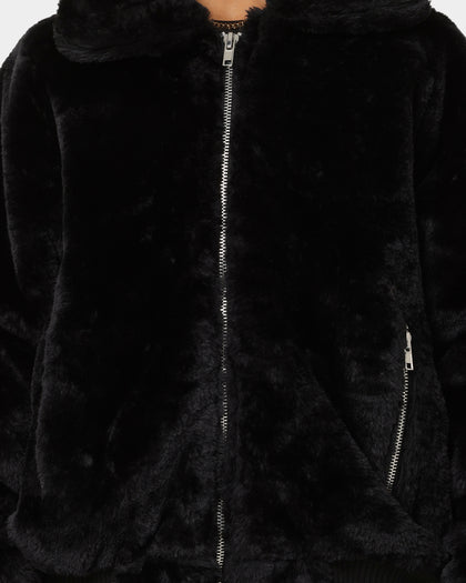 XXIII Baller Fur Jacket Black