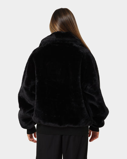 XXIII Baller Fur Jacket Black