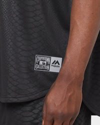 Majestic Athletic New York Yankees Animal Wordmark Jersey Black Snake Print